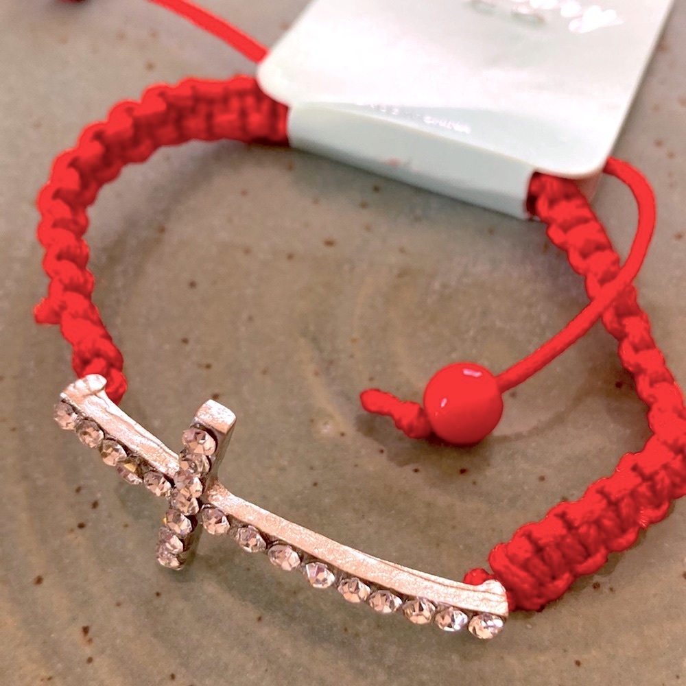 ⭐️NWT 11 Embellished Cross Bolo Bracelets multi colored (adjustable)